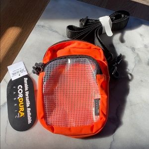 MINI ORANGE CROSS BODY BAG CORDURA #avibe